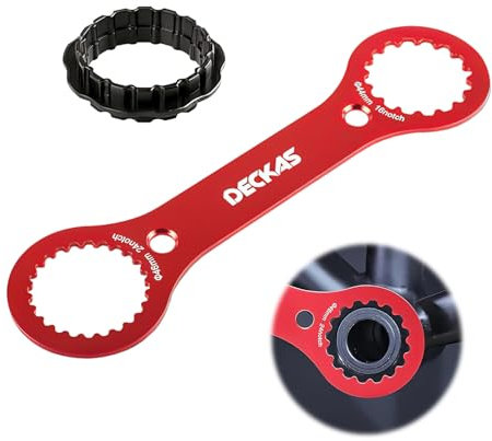 ONEBOOM Centerlock Werkzeug,Fahrrad Innenlager Centerlock Schlüssel,Leicht Tragbar,Langlebig,für Dub,Tl-Fc32,Tl-Fc25,Tl-Fc24 Fahrradreparatur-Rot