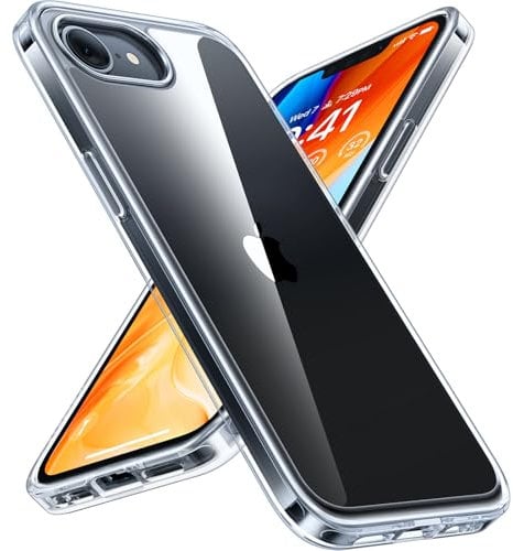 TORRAS Guardian für iPhone 16e Hülle Militärschutz mit X-Shock Anti-Gelb Handyhülle iPhone 16e Case Kratzfest Stoßfest Schutzhülle Tolle Haptik Cover Transparent