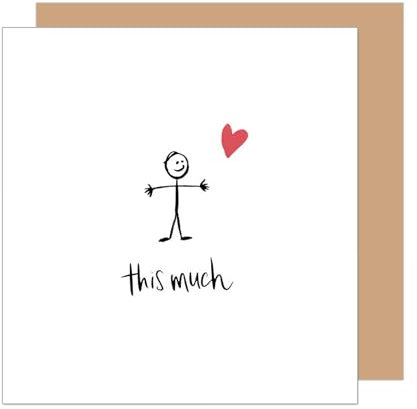 Edition Seidel Biglietto di auguri quadrato di alta qualità con busta. Biglietto di auguri Happy Birthday Billet per marito, moglie, fidanzata, amico, partner, amore, umorismo (GQ382 SW025)