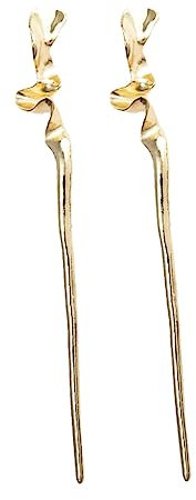 minkissy 2 PièCes ÉPingles À Cheveux En MéTal GéOméTriques Chinoises DoréEs, Accessoires Vintage Pour Femmes, IdéAles Pour Mariages, FêTes Et Styles Quotidiens