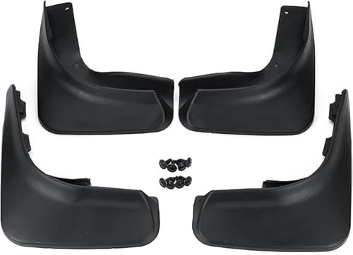 WQFWSD 4 stück Kotflügel Radabdeckung für VW Golf 6 MK6 2009 2010 2011 2012, Spritzschutz, TÜV-geprüft, Allwetter Schutzbleche ABS-Kunststoff, Einfache Montage (Schwarz)