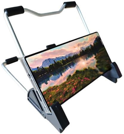 Generisch Holder Stand, Foldable Mount, 8.07x8.07 inches Adjustable Aluminum Portable, Sleek Storage Solution, Tablet Stand for Bedside Desk Car Travel, Reading Viewing, Comfort Office Home