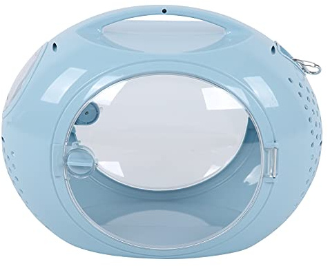 Haustier-Rucksackträger, Raumkapsel, Katzen-Rucksackträger für kleine Hunde, Katzen und kleine Haustiere (Minimalistische Space-Cat-Tasche [blau])