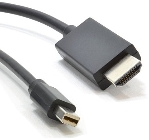 kenable Mini DisplayPort to HDMI Cable for Mac to TV Video & Audio 3m BLACK [3 metres]