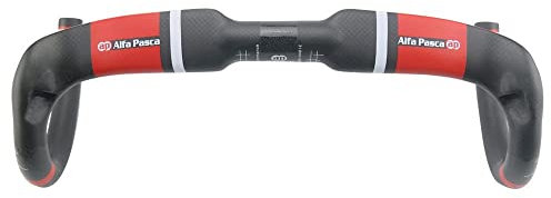 Alfa Pasca carbon lenker rennrad Rot Fahrrad Kohlenstoff Lenker Interne Bent Bar 3K Matt 400mm Winding Lenker