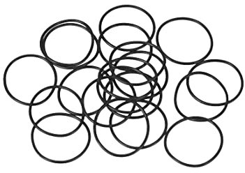 sourcing map Packung mit 20 Nitrilkautschuk O-Ringdichtungen Metrische Dichtung 17mm AD 15mm ID 1mm Breite
