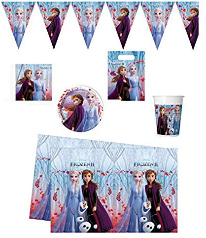 Folat B.V.- Folat Paquete temática de Frozen 2-Perfecto para Fiestas, sólido, Multicolor (00262)