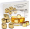 10 Oro pietre per whisky in oro realizzate in acciaio inossidabile Ice Cube Chilling Stone Rocks, cubetti di ghiaccio in metallo riutilizzabili per whisky, vino e gin e bevande toniche di FLOW Barware