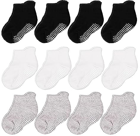 CozyWay Calcetines antideslizantes, calcetines con agarre al tobillo para Bebé-Niños