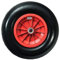 WerkaPro 10356 - Ruota a scatto da 15, diametro 385 x 75 mm, foro da 25 mm, per carriola o rimorchio giardino