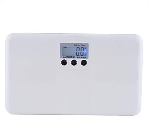 Electronic Body Scales, Digital Scales Battery Powered Household Weighing Scales for Baby Pet Body Weighing, with Blue LCD Backlight Display