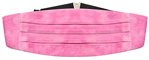Pinker Samt-Kummerbund