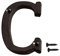 INCREWAY - Numero civico in ghisa, 7,5 cm, colore: nero