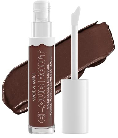 wet n wild Cloud Pout Marshmallow Lip Mousse, Matte Liquid Lipstick, Nicht Trocknet und Langanhaltende Formel, Mit Arganöl, Avocadoöl und Vitamin E, Love You Smore