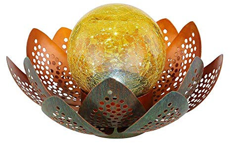 Globo Solarleuchte Garten LED Solarlampe Außen Metall grün gold 33655