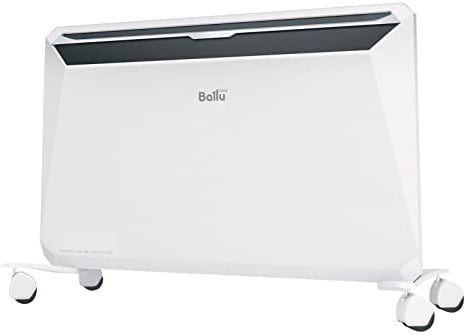 Ballu Rapid Elktro convettore da parcheggio su rotelle con potenza di 1800W bianco - incl. stick Wifi controllabile tramite app - possibilità di montaggio a parete, protezione antiribaltamento