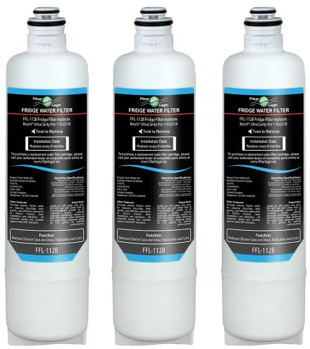 FilterLogic FFL-112B | 3x Wasserfilter kompatibel mit SIEMENS BOSCH NEFF UltraClarity Pro 11032518 KS50ZUCP RA450012 Kühlschrank Water Filter amerikanische Side-by-Side Ultra Clarity PRO Filterpatrone