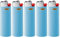 BIC J26 Maxi Feuerzeug, Gemischte Farben und BIC Ständer – Nachfüllbar, Leicht und Zuverlässig (Hell Blau, 5)