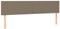 vidaXL Kopfteil 2 STK., Bettkopfteil mit Holzbeinen, Höhenverstellbar Polsterkopfteil für Bett, Betthaupt Bettzubehör Schlafzimmer, Taupe 100x5x78/88 cm Stoff