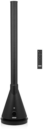 Princess Smart tower fan, 2-in-1, cooling & heating, 24h-Timer, Controllable via App, 10 settings, 80° Oscillation, 56 dB max, Black