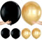 Riesen Luftballons XXL, 6pcs Extra Large und Dicke Ballons Jumbo Luftballons Gross Schwarz Gold XXL Ballon 36 Inch Balloon für Fotoshooting Geburtstag Hochzeitsfeier Festival Karneval Dekorationen