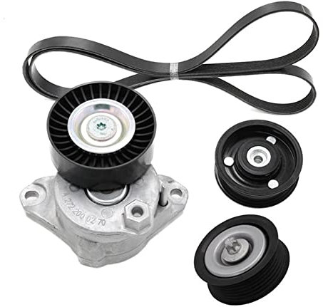 YOGUT Antriebsriemen 2722000270+1419+1019+6Pk2404 Für Mercedes Für Benz M272 M273 Motorantrieb Riemenspanner Baugruppe 2 Umlenkrollen Keilriemen