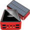 fUfIzU Solar Charger 100000Mah Waterproof Qi Wireless Power Bank Camping Battery Pack with Solar Panel Fast Charging 5V/2.1A Input/Output, LED Flashlights