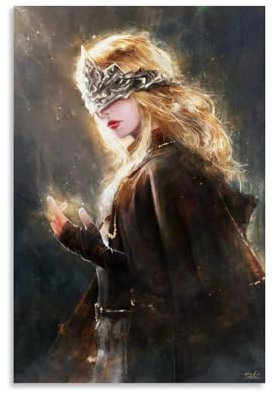 DEEBOW Dark Souls 3 Fire Keeper Kunstposter, dekoratives Gemälde, Leinwand, Wandposter und Kunstdruck, modernes Familienschlafzimmer-Dekor-Poster, 40 x 60 cm