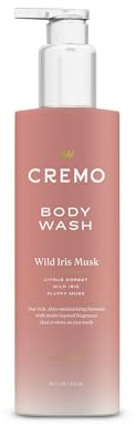 Cremo Wild Iris Musk Skin Moisturizing Body Wash for Women, Notes of Citrus Sorbet, Wild Iris, and Fluffy Musk, 16 Fl Oz