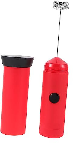 Garneck Milchaufschäumer Elektrisch Hand-crememixer Mit Latte Art-düse Mixer Für Sahne Eiern Und Teig Tragbar Und Einfach Zu Bedienen