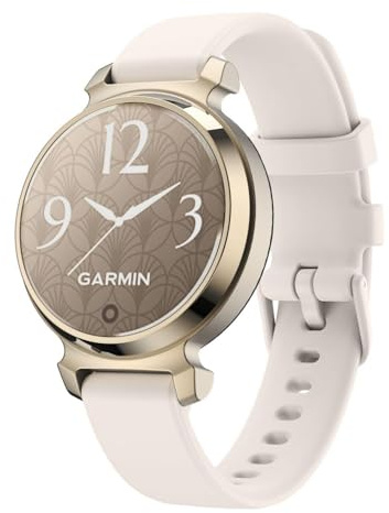 GIOPUEY Strap Compatible with Garmin Lily 2, Soft Silicone Watch Band, Classic Design - Beige
