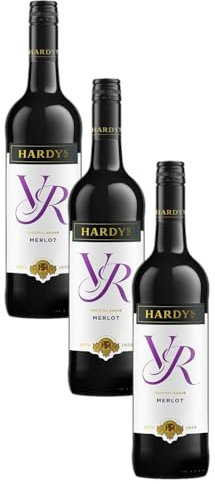 Hardys VR Merlot, 750ml (Pack of 3)