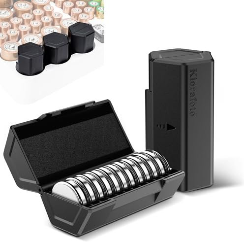 (2 Pack) CR2032 CR2025 CR2016 Battery Case Holder Storage,2024 New Upgrade Coin Cell Battery Case Organizer for 24 CR2032/CR2025/CR2016 Button Round Batteries,Allow to fit in Standard D Battery Slot