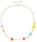 LHJHZDJC Halskette Mode Bunte Acryl Perlenkette Für Männer Und Frauen Handgemachtes Halsband Mit Smiley Gesicht Schmuck 2023 Schmuck Geschenke