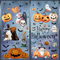 Halloween Deko Fenster Halloween Fensterdekorationen, eine große Menge an Gruseligkeit, Kürbisse, Hexen, Fledermäuse, ideal für Halloween Partys und Feiertage, Innendekorationen