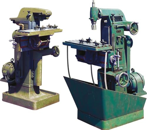 Mini Art 35663 1:35 Fräsmaschinen - originalgetreue Nachbildung, Modellbau, Plastik Bausatz, Basteln, Hobby, Kleben, Modellbausatz, Zusammenbauen, unlackiert, Farbe Geformt