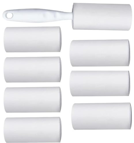 420 Feuilles Rouleau Anti Poil, Rouleau Pelucheux 7 Rouleaux avec 1 Dérouleur, Rouleau Pelucheux Vêtements, Rouleau Pelucheux Extra Collant, Rouleau Pelucheux Poils d'animaux