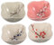 Hoement Piatti Per Salse in Ceramica 4 Pezzi Piattini Piccoli Stile Giapponese Piatti Dipinti A Mano Per Casa E Cucina