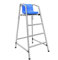 Sedia da bagnino in acciaio inox per piscina, patio e portico, portatile, per esterni, con sedile antiscivolo, altezza 150 cm