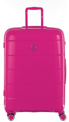 GYL Citadine Grande Valise Cabine – Bagage Rigide Léger 100% Polypropylène avec Serrure TSA, roulettes Pivotantes et Poignée Ergonomique – Fuchsia