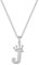 Casxyue Buchstabe Halskette Für Damen Mädchen Silber Halskette Schmuck Anfangsbuchstaben Anhänger mit Zirkoniasteinen Halskette Geburtstagsgeschenk Weihnachtsgeschenke für Frauen (J)