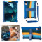 Funda híbrida universal de silicona para tablet de 12 pulgadas, fundas azules coloridas con correa para el hombro, fundas protectoras de goma suave, resistente a los golpes