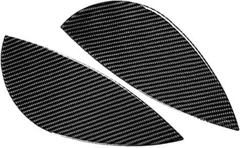 SIKUAI 2 STÜCKE Auto Innenraum Armaturenbrett Beide Seiten Rahmen Panel Trim Aufkleber Schutz Dekoration Carbon Fiber Schwarz Für 3 Serie E90/E92 2005-2012
