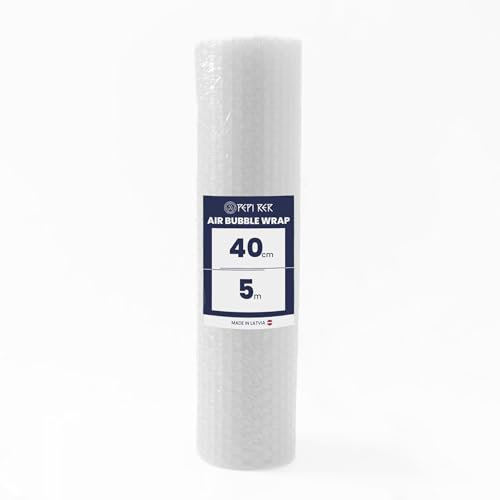 PEPI Luftpolsterfolie 40cm x 5m Premium Noppenfolie Bubble Wrap für Versand Verpackung Umzug