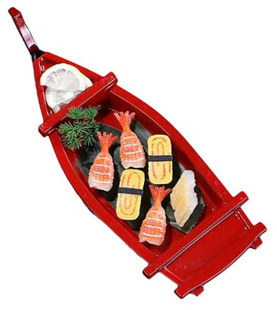 Wsdsgz Assiette à sushi en forme de bateau tendance pour décoration de salle à manger et diverses occasions