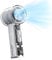 Ventilador Portatil de Mano Con Hielo Placa de Refrigeración, Mini Ventilador de Bolsillo Turbo Potente 14000RPM USB Recargable, Aire Acondicionado 1-100 Velocidad Pantalla Digital para Viajes, Blanco