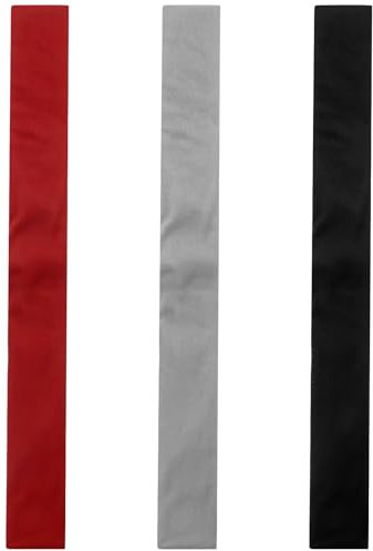 3-Pack Fridge Handle Covers, Velvet Protectors for Door Handles, Anti-Oil and Washable, Black, Gray, Red, 16.5 X 4.7