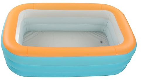 Children Foldable Inflatable Swim Pool 3 Layer Kid Folding Swim Pool Outdoor Yard (1.5m/5ft)