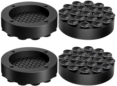 4 Pcs Anti Vibration Pads for Washing Machine, Non Slip Shock Absorbing Feet Pads for Washer Dryer Refrigerator Dishwasher, Noise Reduction Rubber Mats for Stable and Quiet Laundry Room