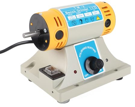 Aumotop Elektrische Drehmaschine, Schleifmaschine, Poliermaschine mit Geringer Vibration für Schmuck, Drehmaschinenmotor, Geeignet für den Einsatz auf der Werkbank